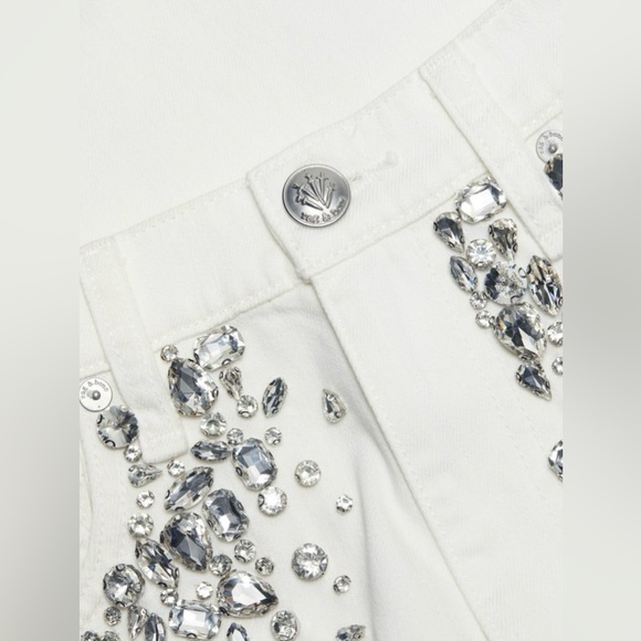Rag & Bone Andi Embellished Wide-Leg Jeans - Picture 6 of 8